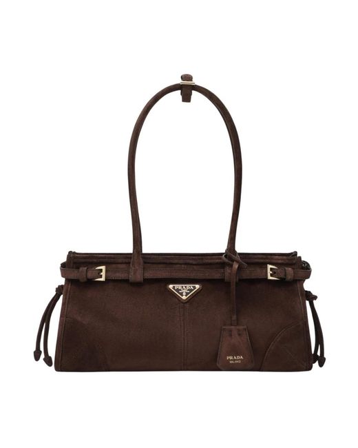 Prada Brown Shoulder Bags