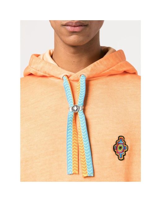 Marcelo Burlon Orange Hoodies for men