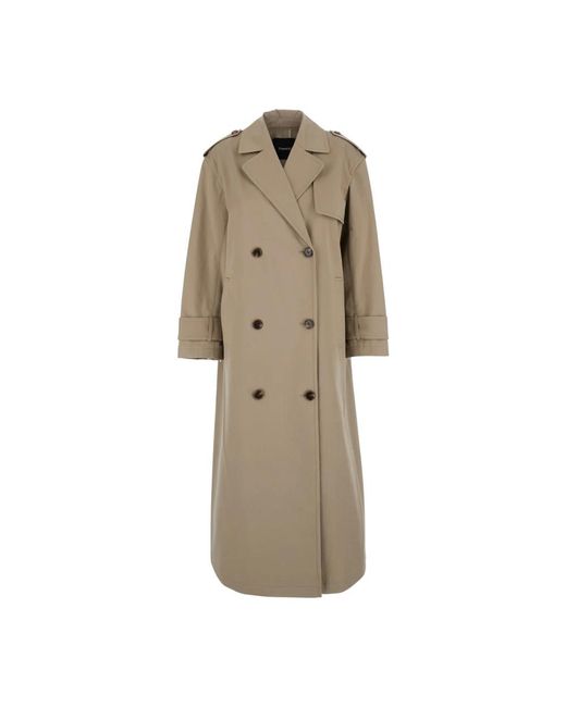 Trench Coats Theory de color Natural