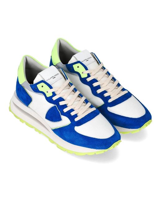 Philippe Model Blue Sneakers for men