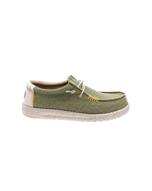 Shoes > flats > laced shoes Hey Dude pour homme en coloris Green