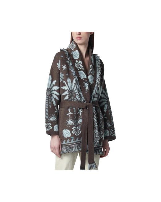 Alanui Truien & Vesten ,Veelkleurig ,Katoen Cardigan in het Black