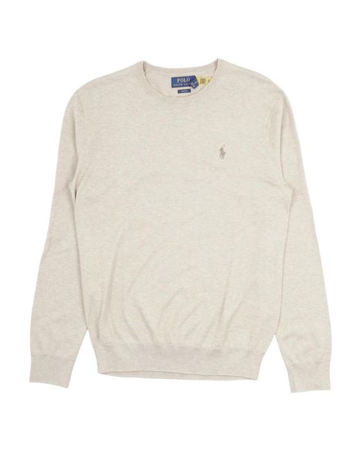 Polo Ralph Lauren White Round-Neck Knitwear for men