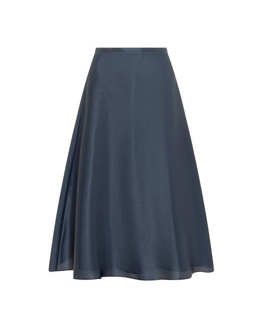 Alberta Ferretti Blue Midi Skirts