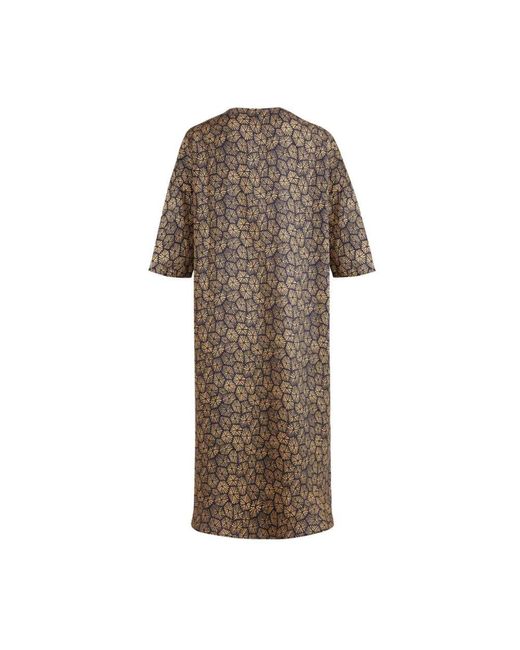 Vilebrequin Brown Carapaces strandkleid aus leinen