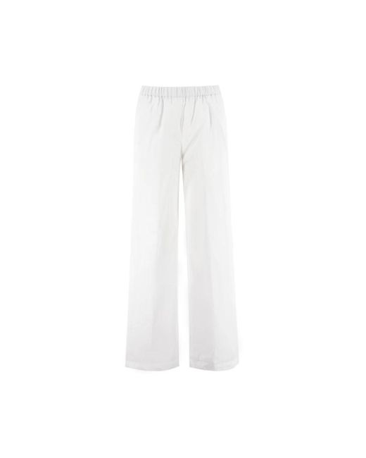 Aspesi Wide Trousers in het White