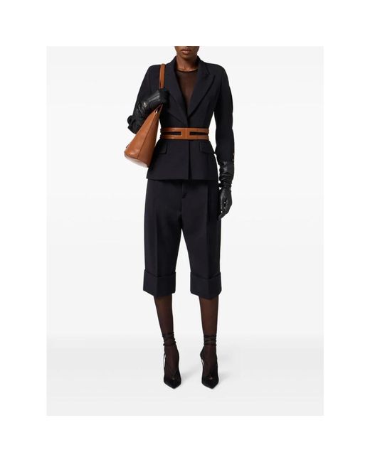 Elisabetta Franchi Black Schwarze Jacken Für Frauen
