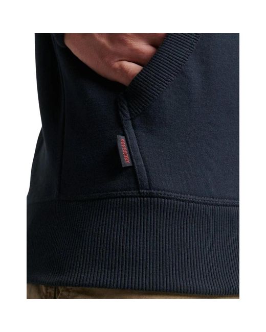 Superdry Black Zip-Throughs for men