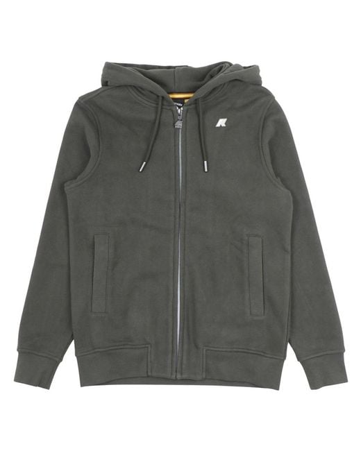 K-Way Gray Zip-Throughs for men