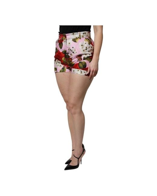 Dolce & Gabbana Red Short Shorts