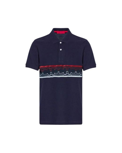 Carolina Herrera Blue Polo Shirts for men