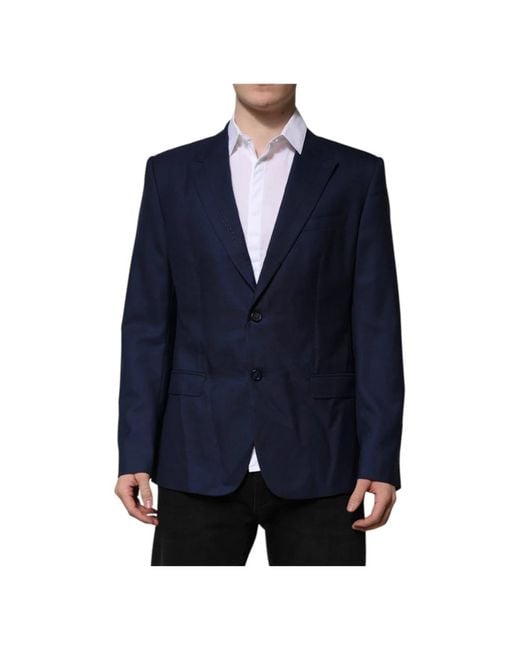 Dolce & Gabbana Blue Blazers for men