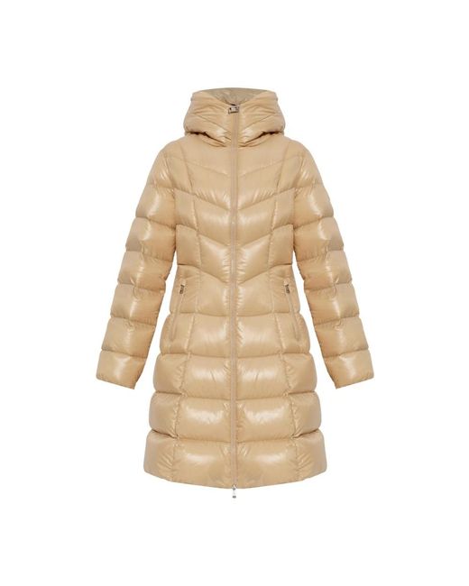 Down Coats Moncler en coloris Natural