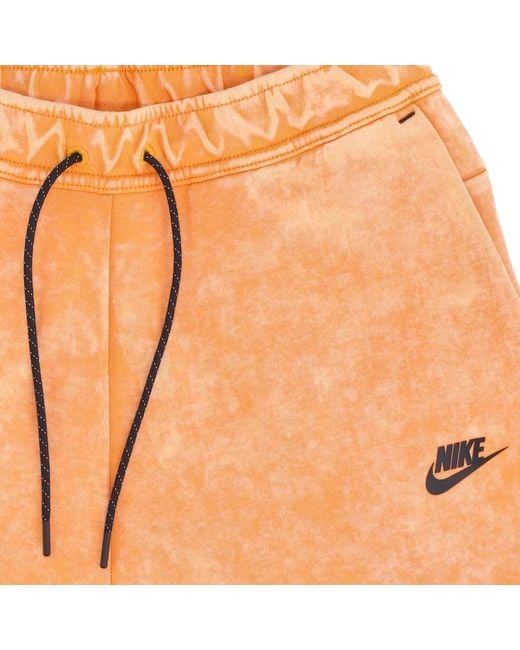 Nike Tech fleece wash short anzug in Orange für Herren | Lyst DE