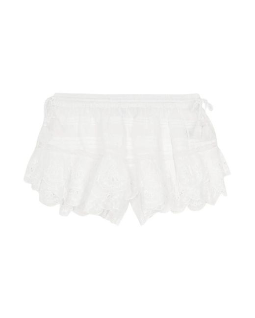 Isabel Marant White Short Shorts