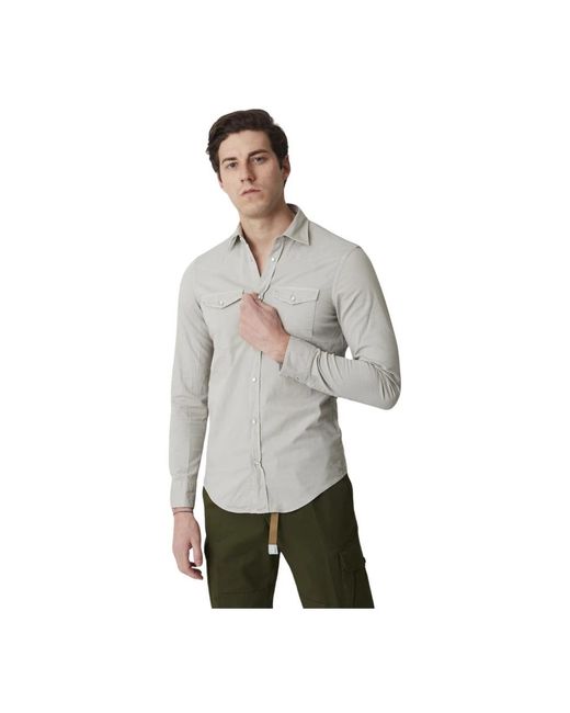 Dondup Gray Casual Shirts for men