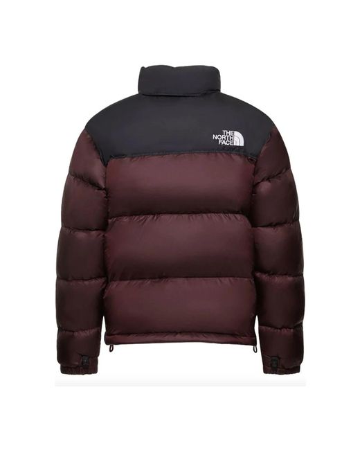 The North Face Donkerbruine Retro Nuptse Jas in het Red voor heren