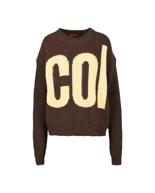 Colville Round-Neck Knitwear in het Brown