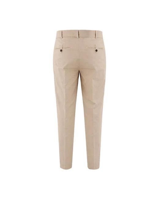 Eleventy Natural Slim-Fit Trousers for men