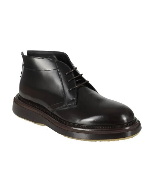 THE ANTIPODE Black Lace-Up Boots for men