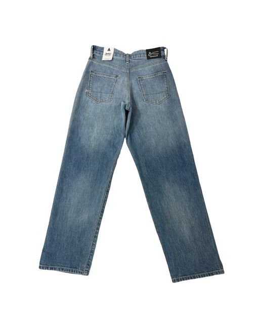 Denham Jeans ,Blauw ,Katoen Wijde Pijp Fit Mid Blauwe Jeans in het Blue voor heren