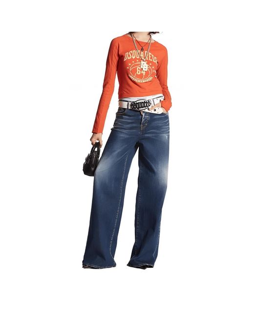 Straight Jeans DSquared² de color Blue