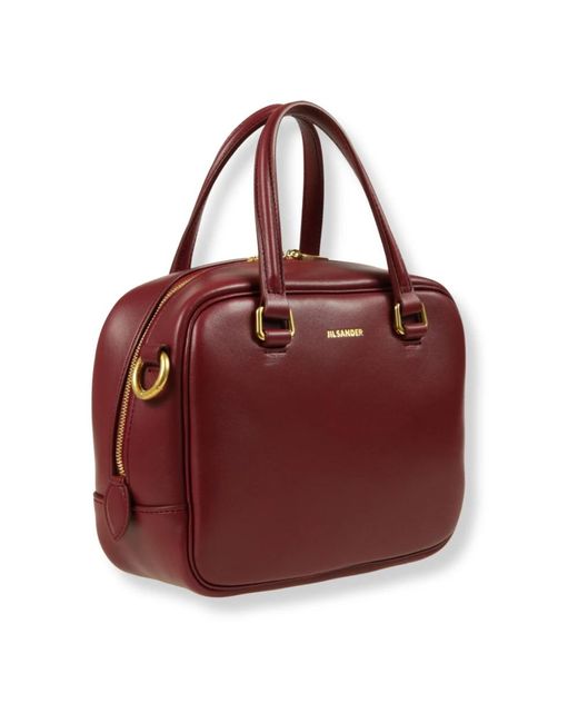 Jil Sander Red Kompakte Ledertasche