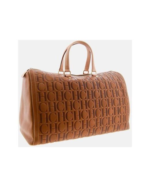 Handbags Carolina Herrera de color Brown