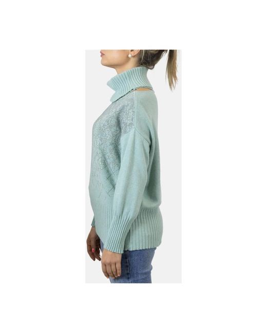 Brand Unique Blue Turtlenecks