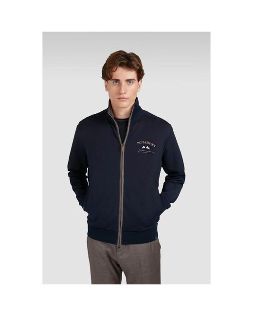 Paul & Shark Bestickter X-Soft Baumwoll-Sweatshirt in Blue für Herren