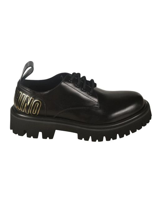 Moschino Black Laced Shoes for men