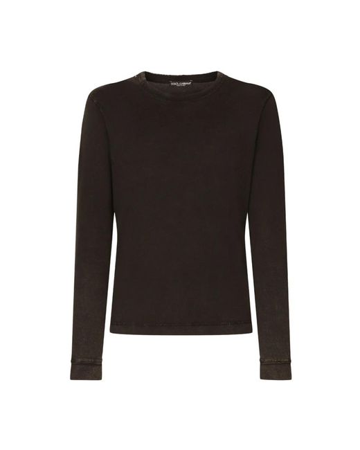 Dolce & Gabbana Black Jersey T-shirt for men