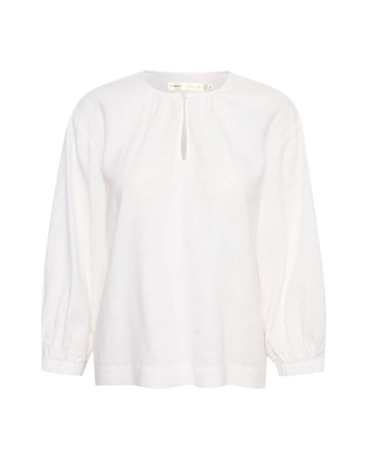 Pattieiw top bluser pure Inwear de color White