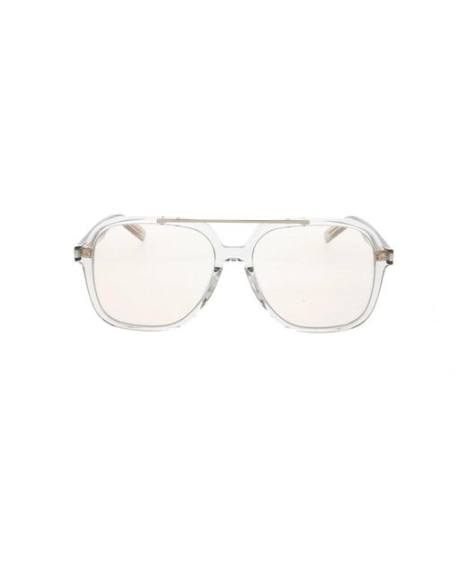 Saint Laurent White Glasses for men