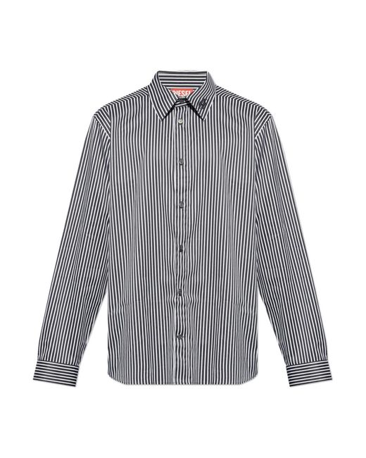 DIESEL Hemd `s-turner-stripe-d` in Gray für Herren