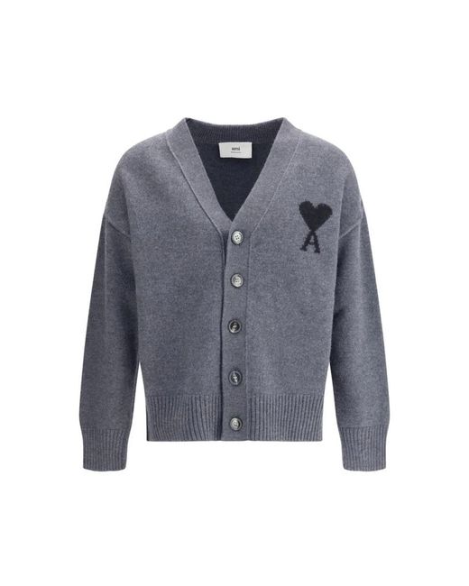 AMI Blue Cardigans for men