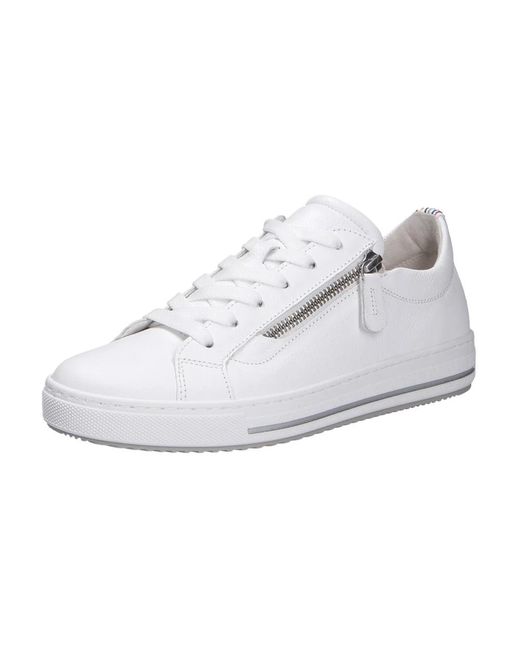 Gabor White Leder Sneaker Für Damen