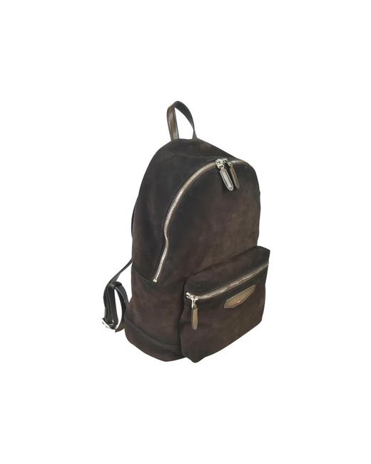 Santoni Black Backpacks for men
