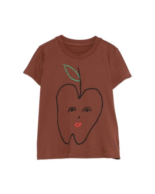 MM6 by Maison Margiela Brown T-Shirts