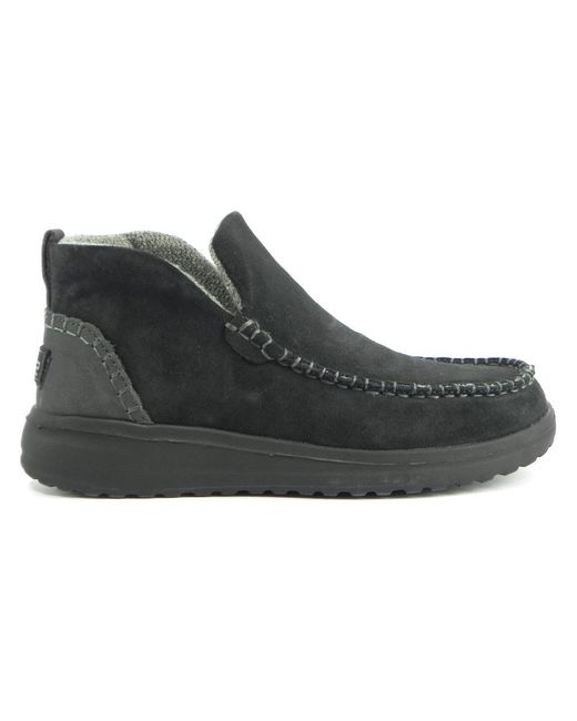 HeyDude Black Ankle Boots