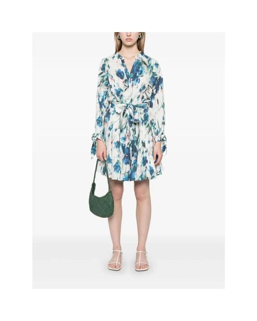 Short Dresses di 120% Lino in Blue
