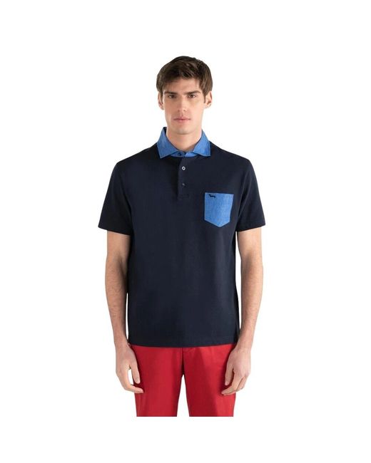 Harmont & Blaine Blue Polo Shirts for men