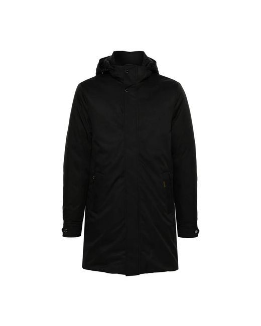 Piumino nero vermont coat di Moorer in Black da Uomo