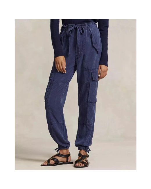 Ralph Lauren Blue Slim-Fit Trousers