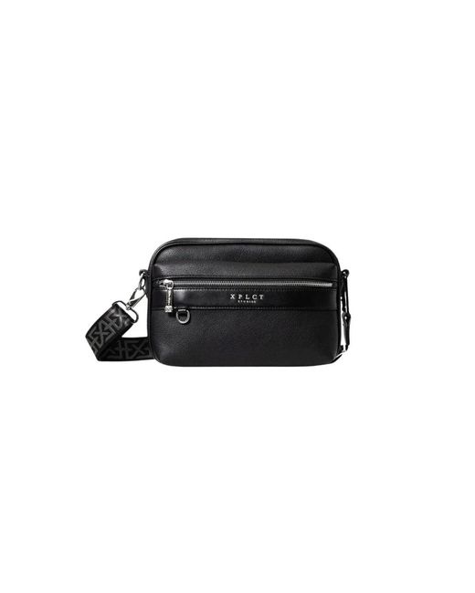 Xplct Studios Black Cross Body Bags for men