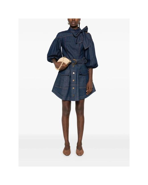 Zimmermann Blue Denim Skirts