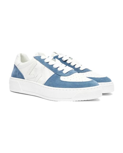 Stuart Weitzman Blue Sw Courtside Monogram Sneaker