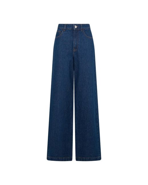 Moorer Blue Wide Jeans