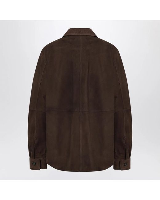 Totême  Brown Leather Jackets