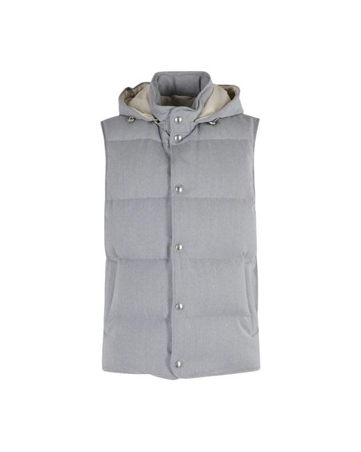 Eleventy Gray Vests for men